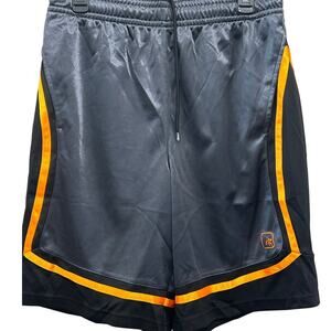 AND1 Gray Orange Trim Basketball Shorts Size Medium